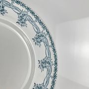 Set de 4 assiettes plates St Amand, vers 1930