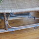 Chaise longue debut xx° en rotin, osier et bois