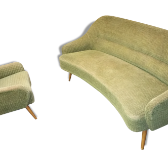 Set couch ARC EGG and a 50/60s Chair vintage