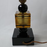 Art Deco style lamp foot in glass and ceramics