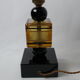 Pied de lampe style Art Déco en verre et céramique