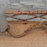 Art deco bronze sconce