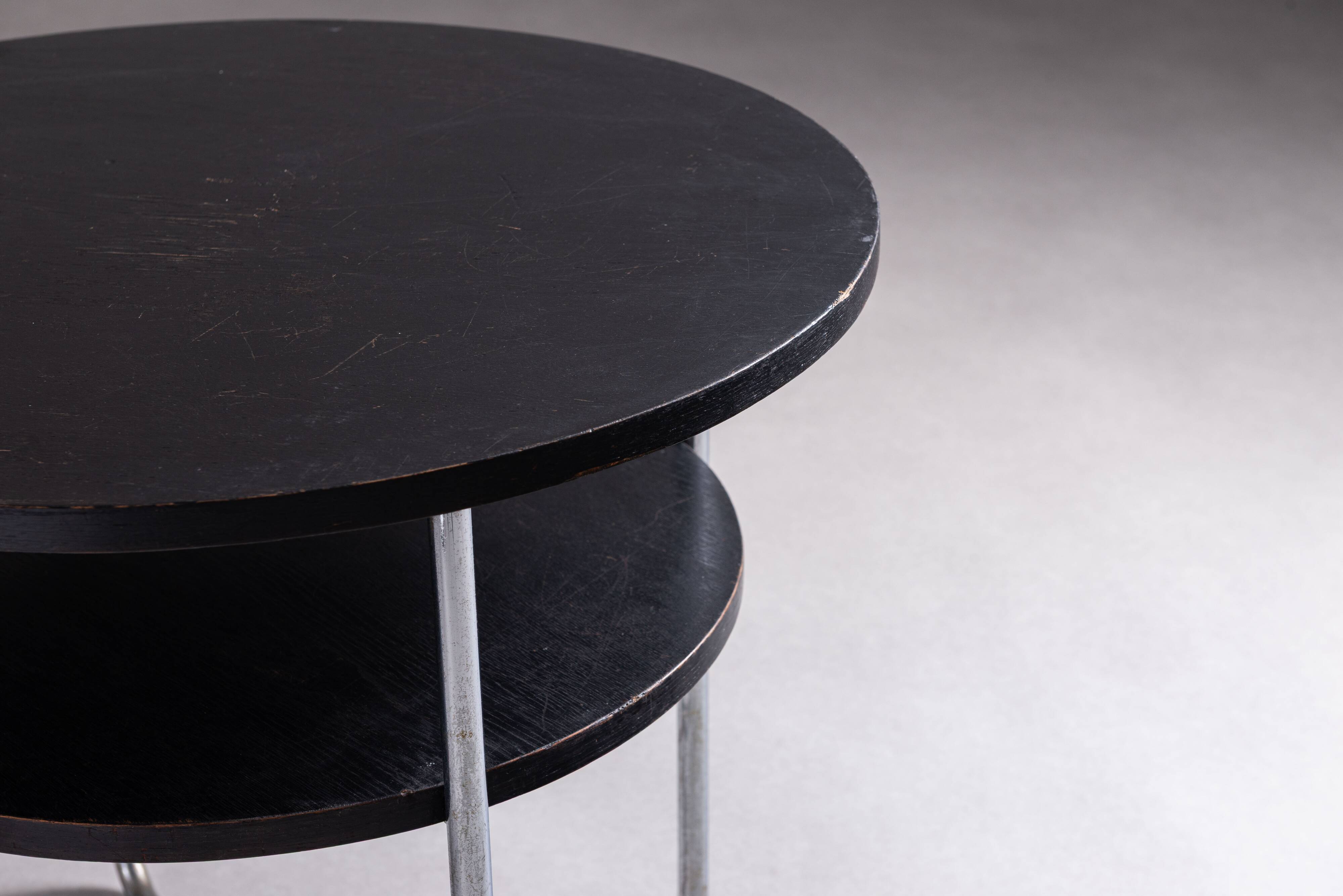 Thonet coffee table with tubular frame