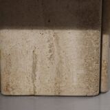Low design side table in travertine, 1970s