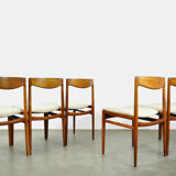 Set of 6 vintage diningchairs by Lübke (Interlübke), Germany 1960s
