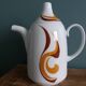 Coffee pot, teapot, porcelain, Italy, 70s, space age
