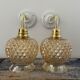 Set of vintage gold wall lights