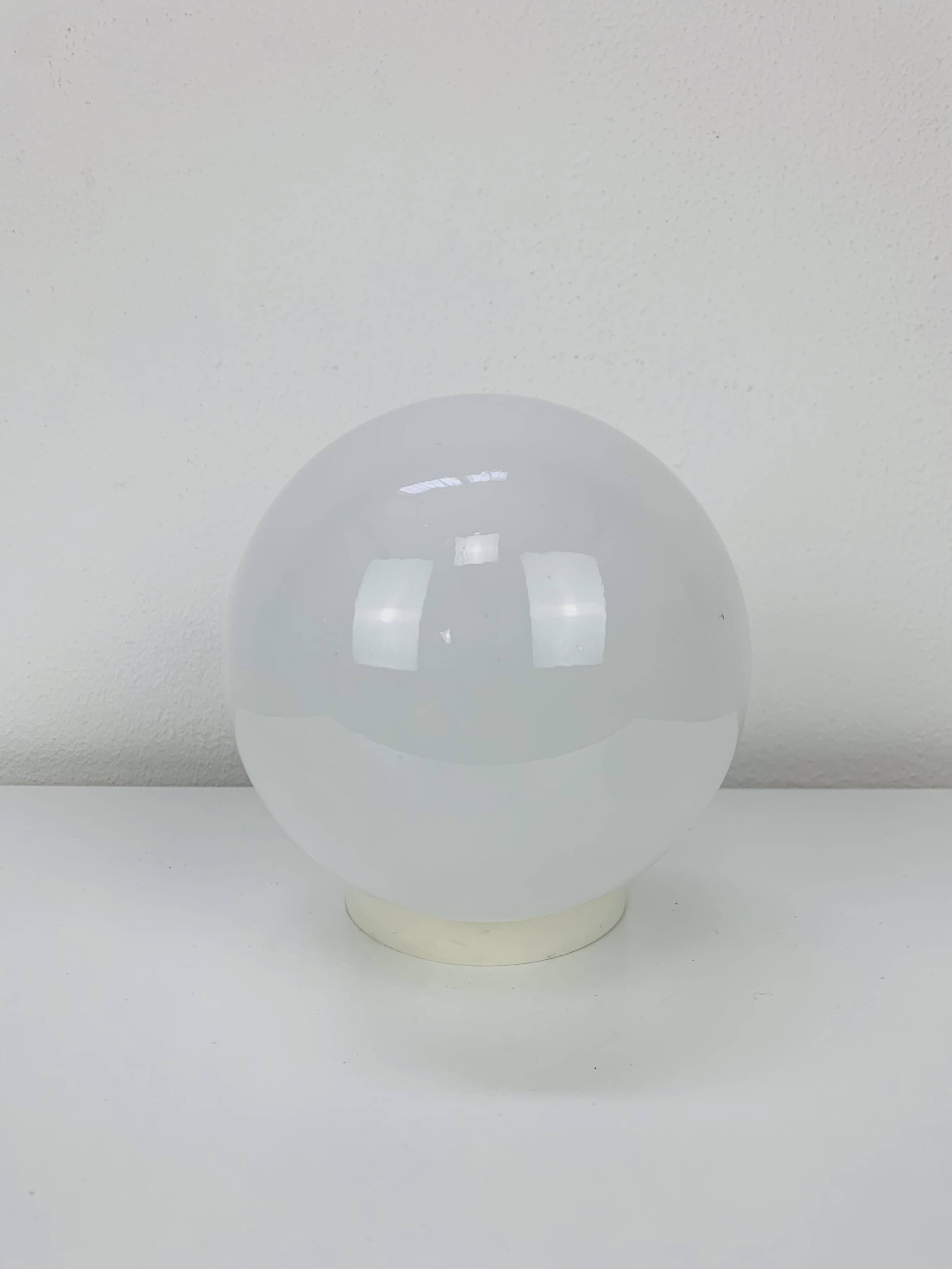 Vintage opaline ball wall lamp