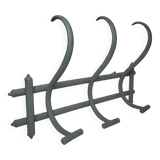 Curved wooden coat rack