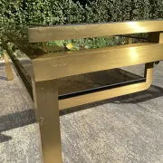 Grande table basse Guy Lefèvre pour maison Jansen années 70