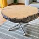 Vintage sturdy coffee table / coffee table with solid top