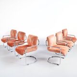 Set of 6 armchairs by Guido Faleschini, 1970s, Mariani Italia, publisher