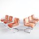 Set of 6 armchairs by Guido Faleschini, 1970s, Mariani Italia, publisher
