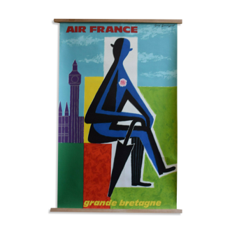 Air france vintage old poster