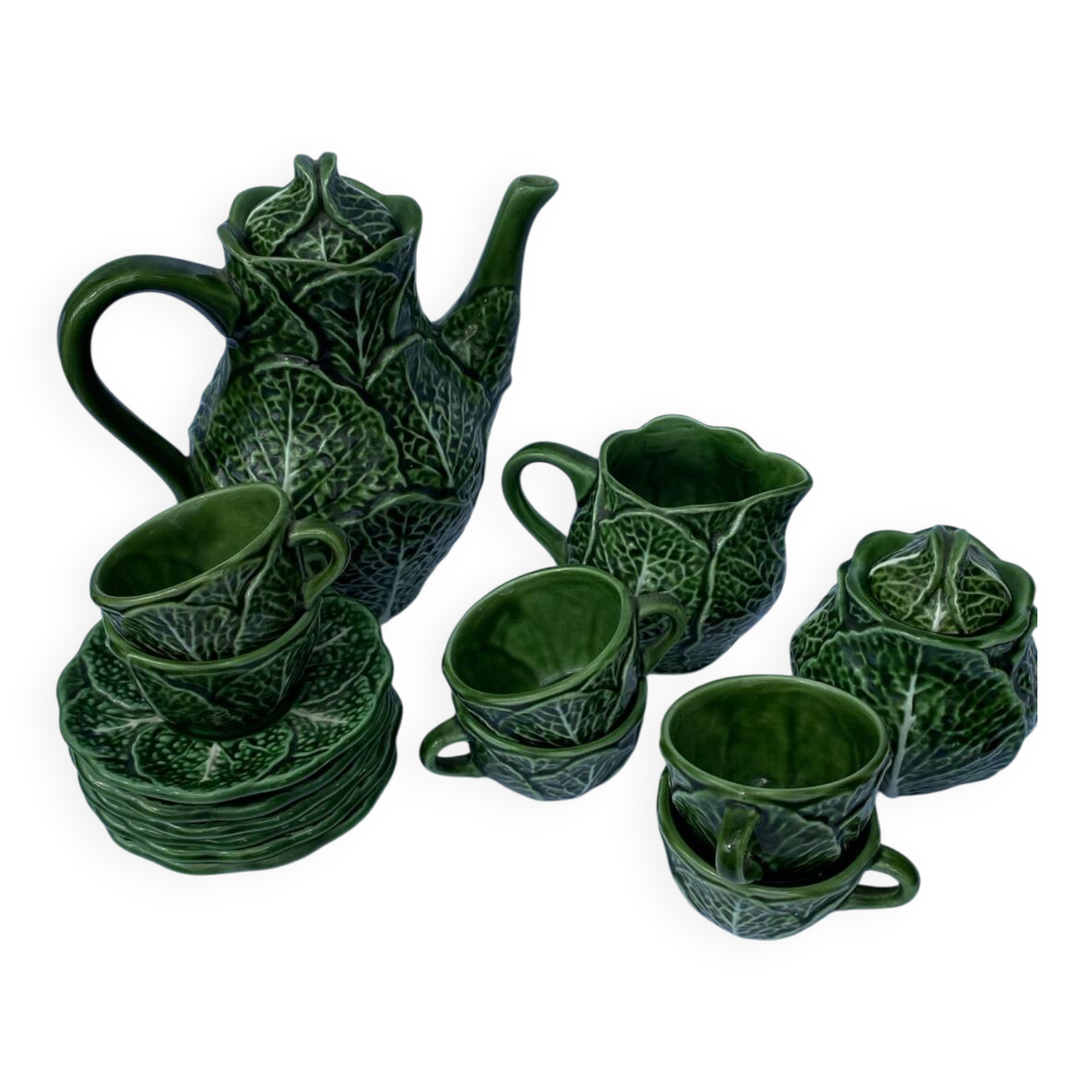 Vintage cabbage leaf service