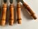 Set of 12 bamboo knives 1960