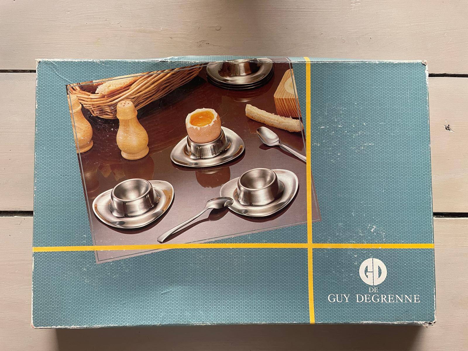 Stainless steel egg cups Guy Degrenne