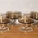 Smoked glass cups 70