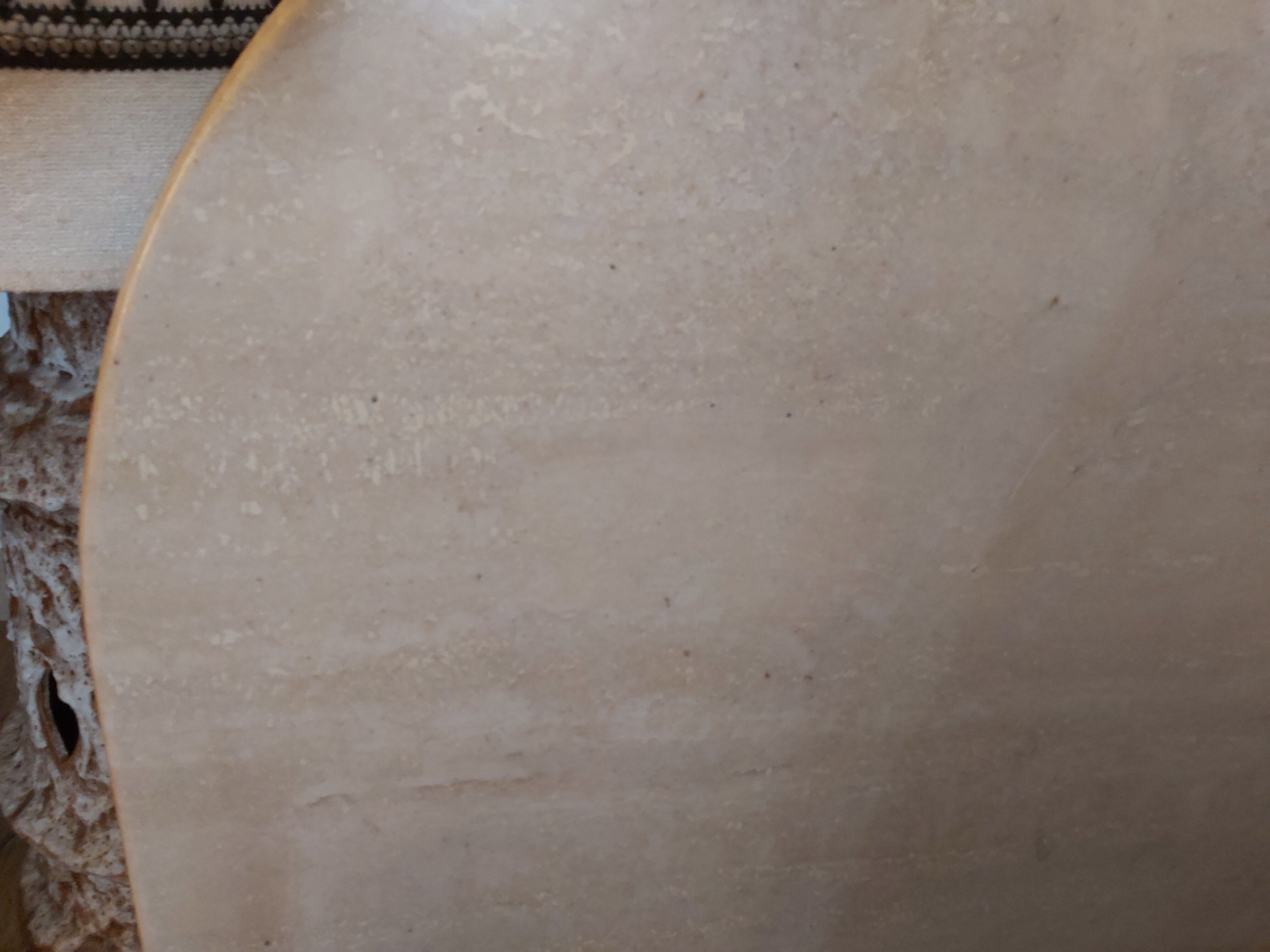 70s travertine eye coffee table