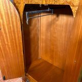 Art decó vintage Brocante burr walnut compactum wardrobe 1920-1930