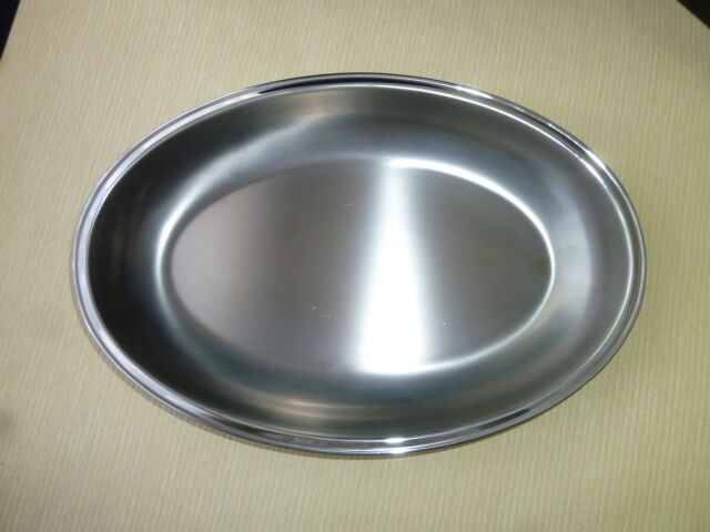 Large stainless steel bread basket contrast guy derenne normandy model