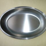 Large stainless steel bread basket contrast guy derenne normandy model
