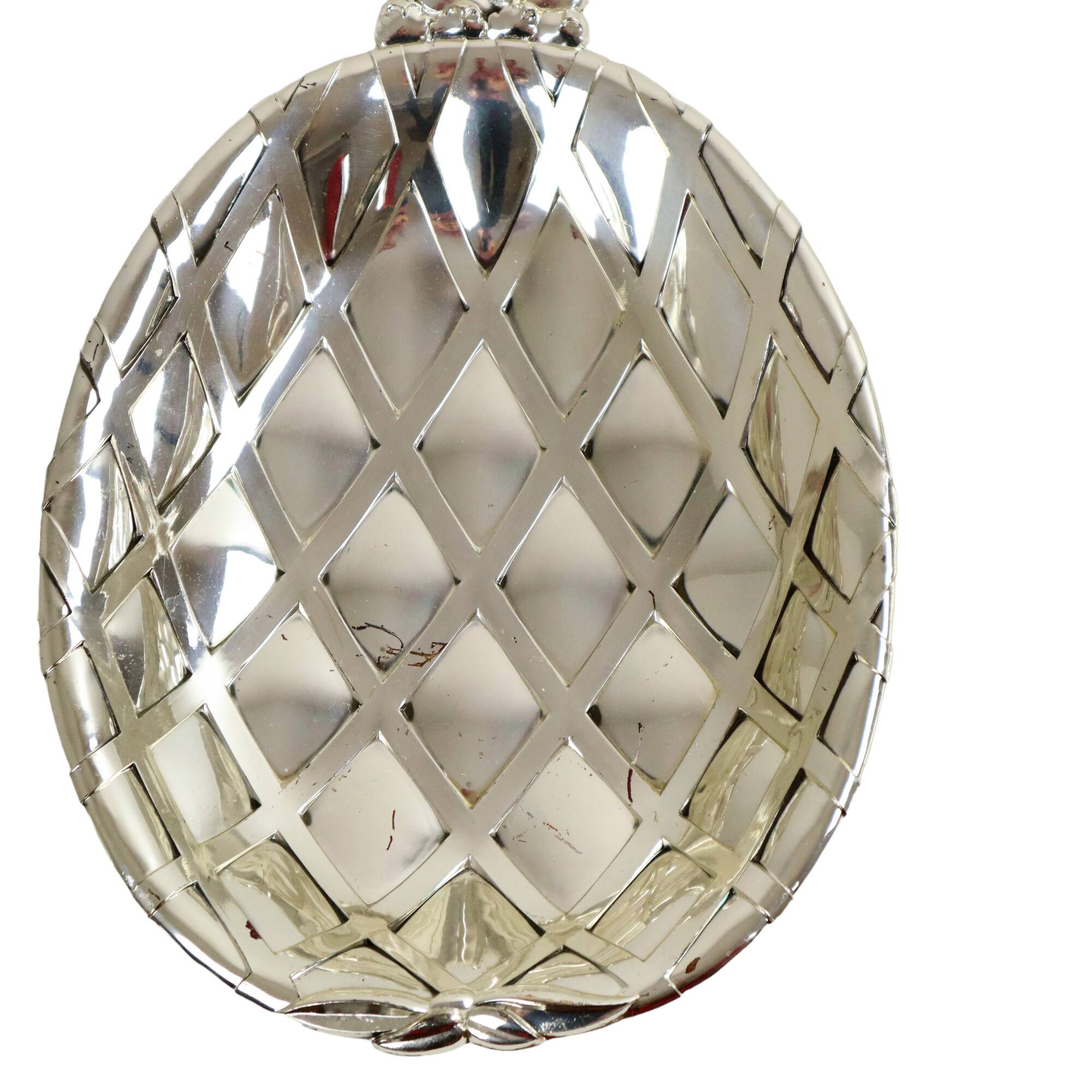 Silver plated pineapple bowls set of 3 mid century modern seventies  as new 40cm