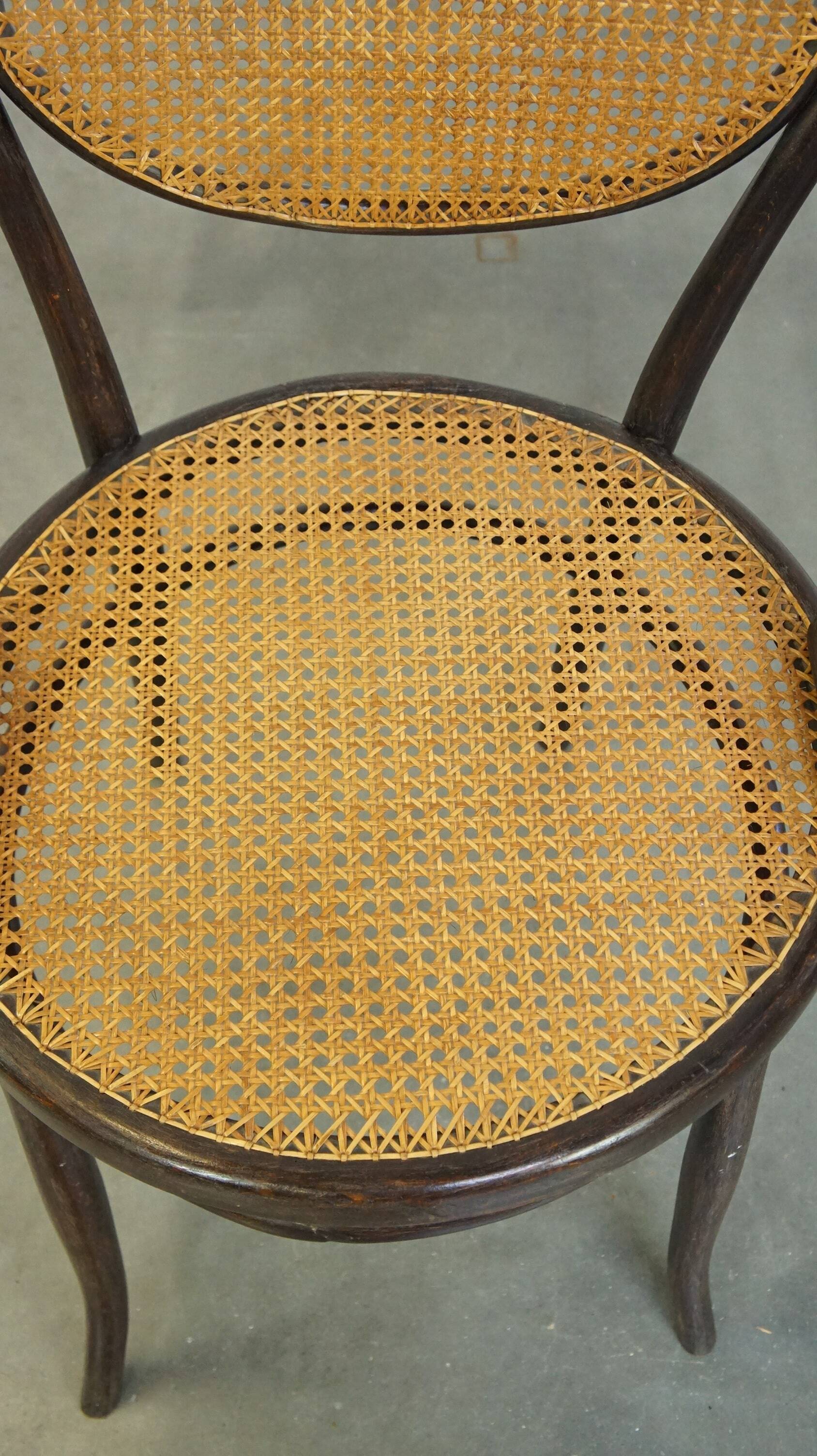 Very charming, elegant, vintage bentwood design bistro chair with comfortable armrests