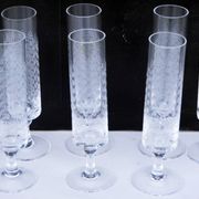 Lot of 7 Rosenthal Romance Motif I Flute Champagne 7.25" tall