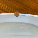 Vintage blue ceramic serving dish by Environmental Ceramics Inc., San Francisco, 1966