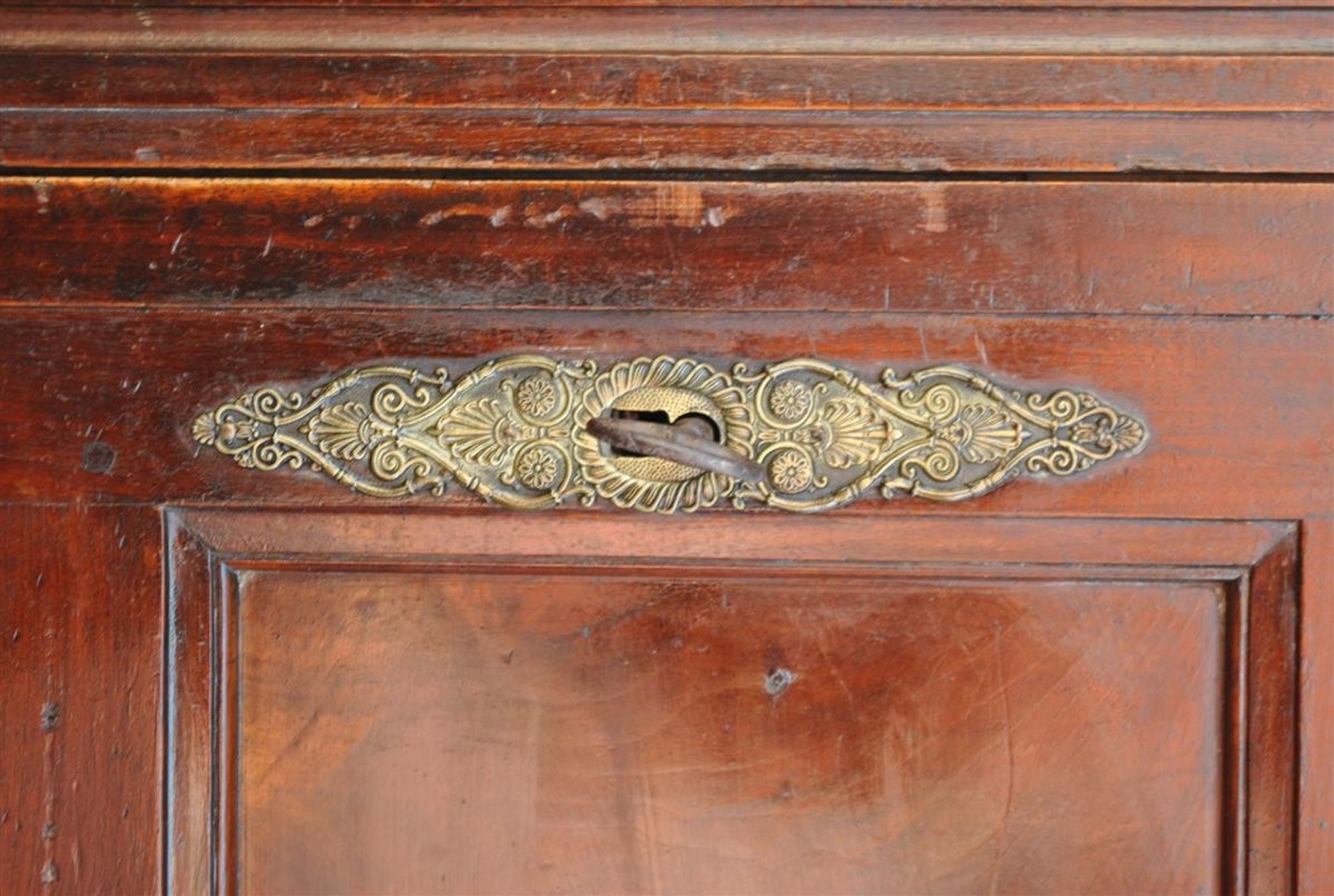 Wardrobe Louis XVI period 18th century mahogany