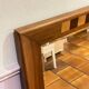 Beveled mirror in solid wood marquetry - 118x88.5cm