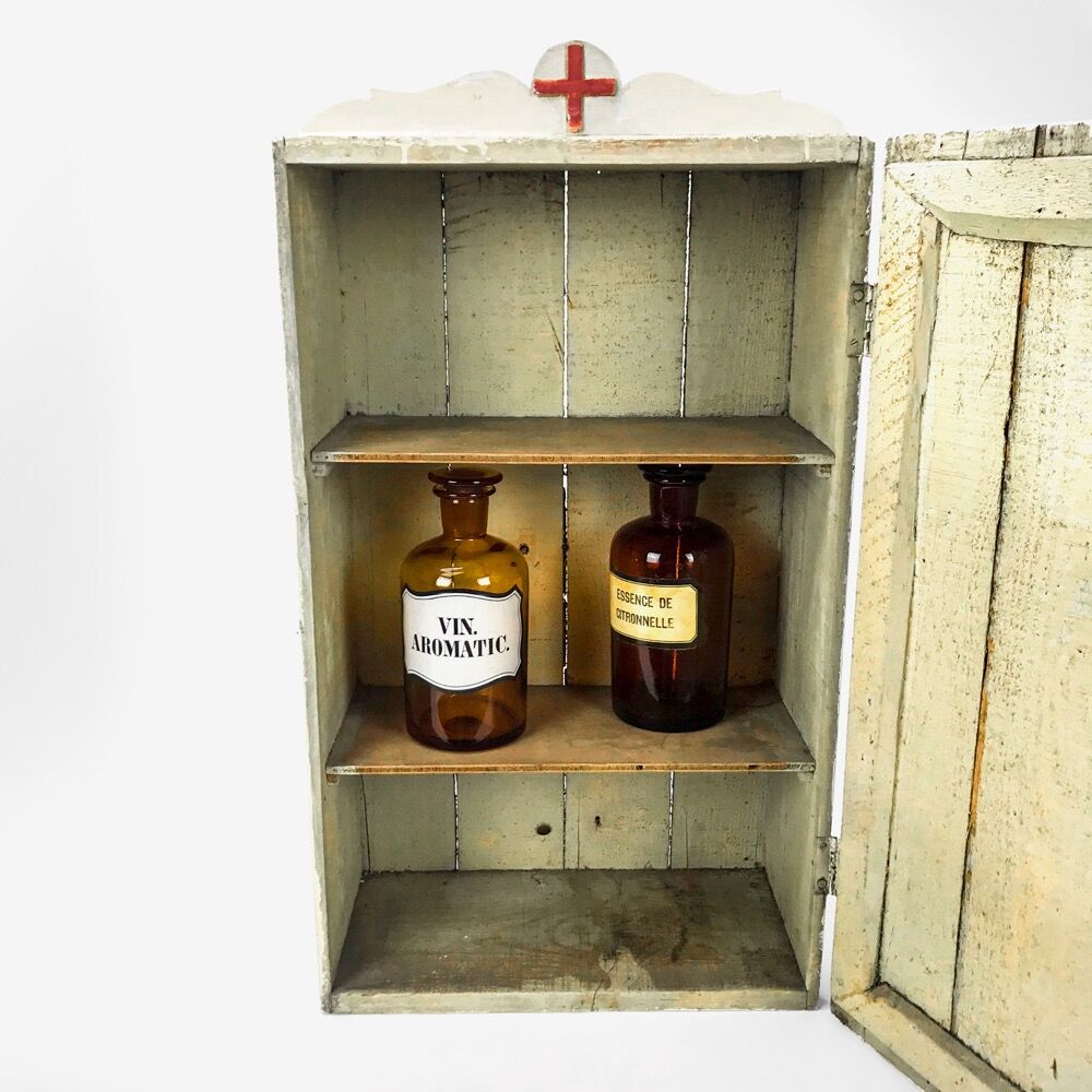 Old medicine cabinet with mirror