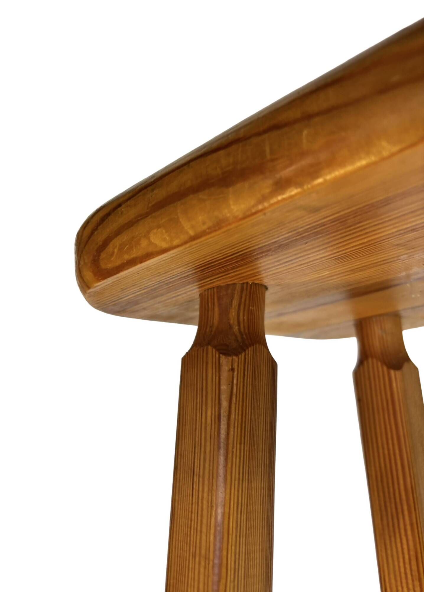 Vintage bar stool plant stool pinewood pinewood 1960s