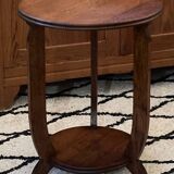 Art deco oak pedestal table