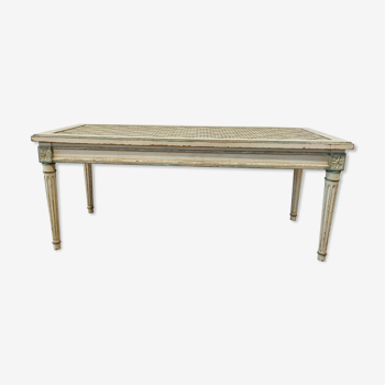 Banc de piano Louis XVI canné