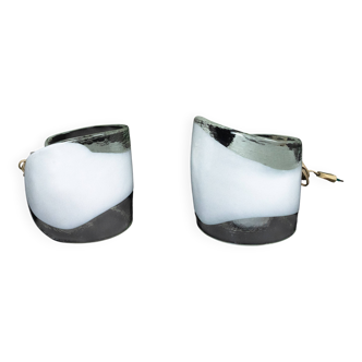 La Murrina, pair of Murano glass table lamps. Italy 1970s
