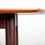 Expandable square teak dining table by Henry Walter Klein 1960