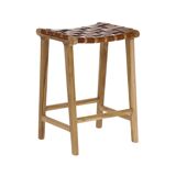 Leather bar stool