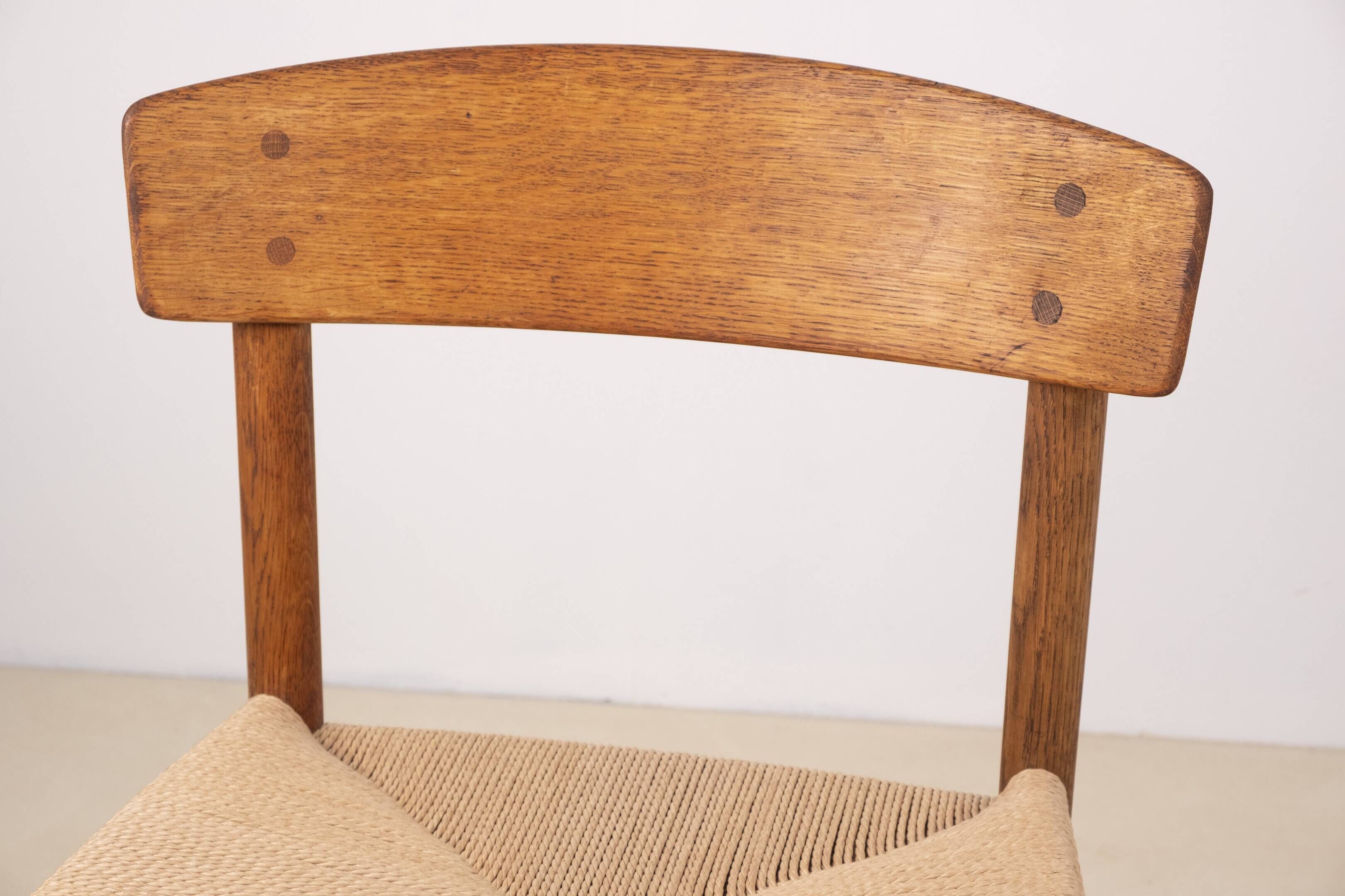 1x Børge Mogensen J39 Oak Dining Chair, FDB Møbler Denmark 1970