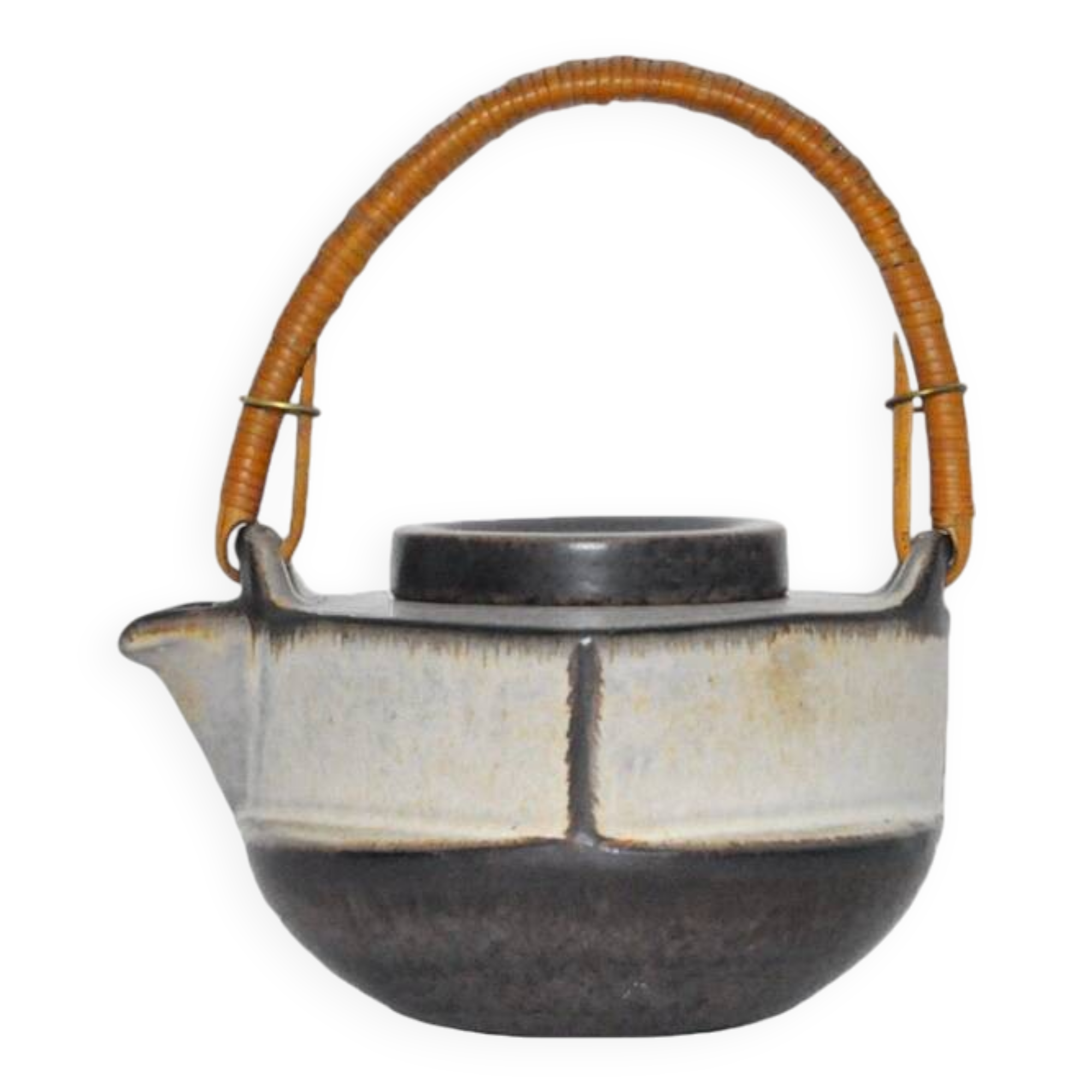 Michael Andersen & Søn glazed ceramic teapot, Denmark 1960s