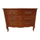 Antique style chest of drawers in stained and molded beech with 4 drawers - Very good condition