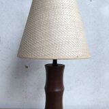 Lampe à poser en bois tourné