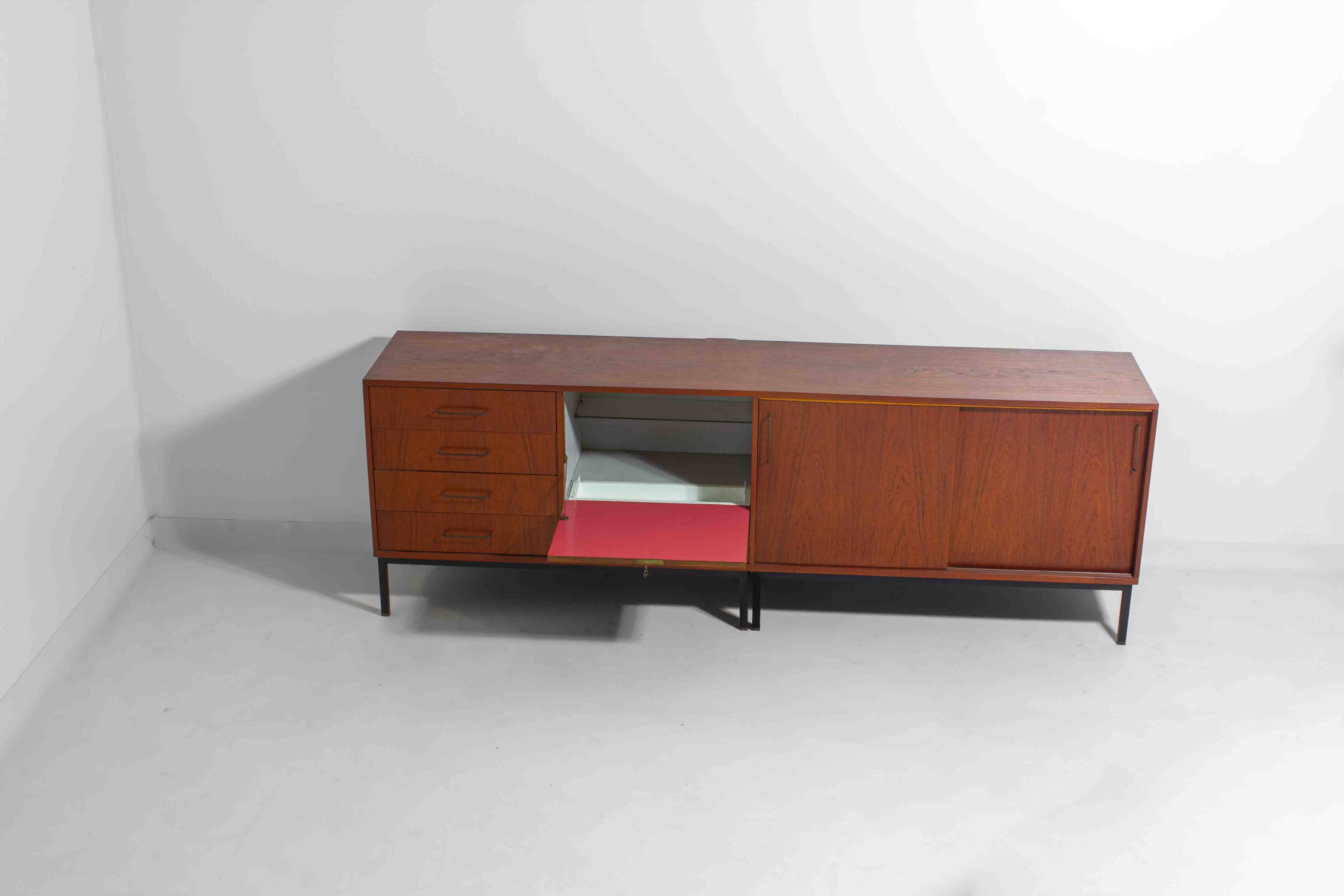Sideboard in teak by C. Wulput, Belgium 1960s
