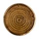 Round rattan and brass underside, 1960