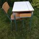 Bureau d´écolier taille adulte et sa chaise assortie