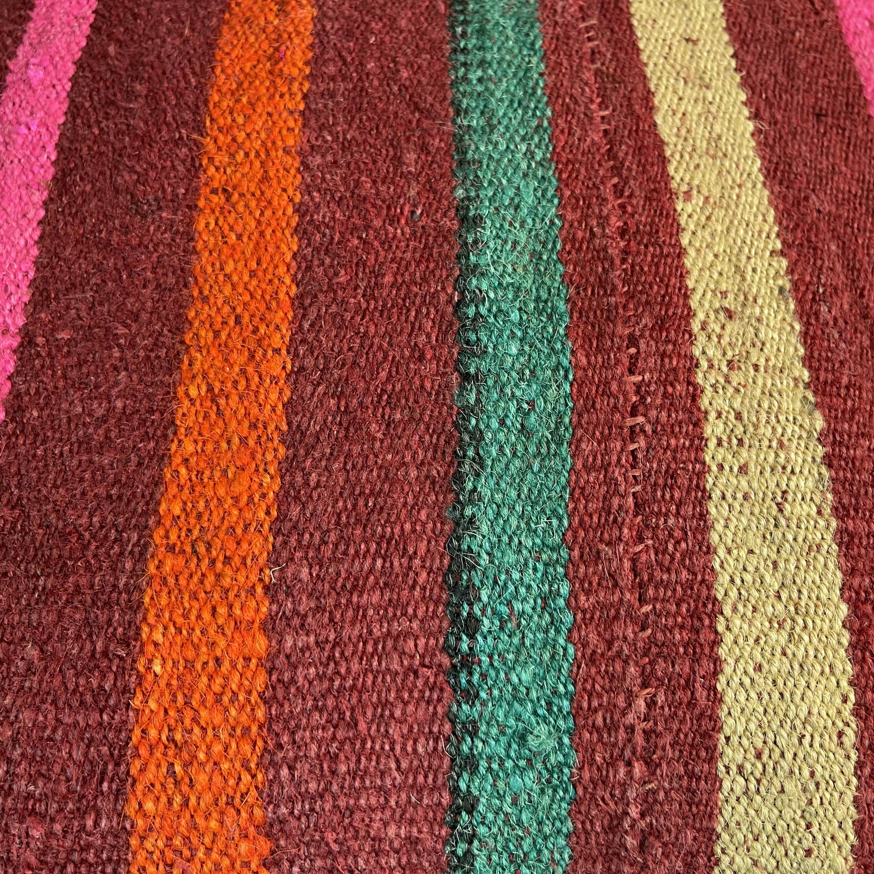 Vintage turkish kilim cushion cover, 40 x 40 cm