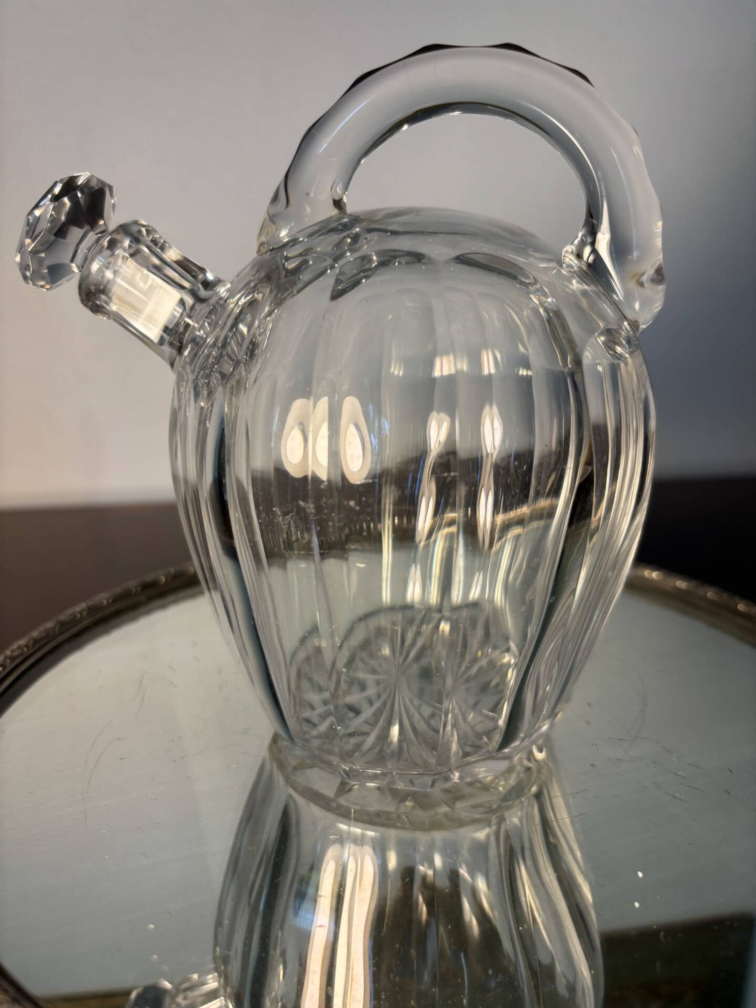 Carafe en cristal Saint Louis début 20ème