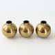 Suite of 3 candle holders in vintage solid brass 1950