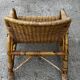 Vintage rattan garden furniture – complete set with sofa and armchairs.